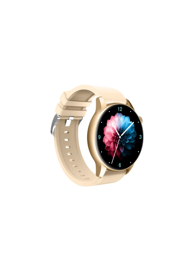 Redmi 8 Uyumlu Kadınlar İçin Mini Akıllı Saat Konuşma Özellikli -Kordon Hediyeli - Resim 3