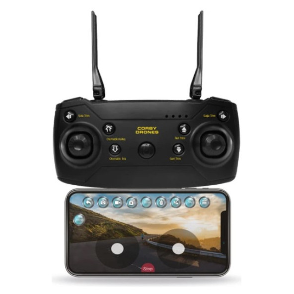 Corby CX017 Wifi Çift Kameralı Katlanabilir 1080P Drone - OUTLET - 5