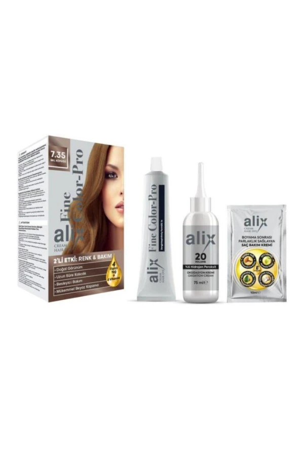 Alıx 50 Ml Kıt Sac Boyası 7.35 Bal Köpüğü