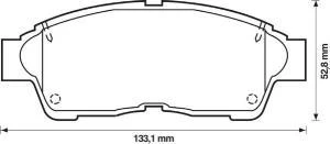 BOSCH FREN BALATASI ÖN COROLLA 1993-1997 GDB1143 986495257