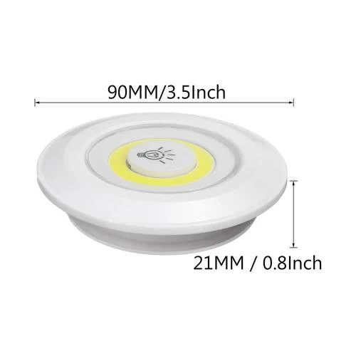 Uzaktan Kumandalı Pilli üçlü Spot Led Lamba Güçlü Beyaz Işık-1ADET - 6