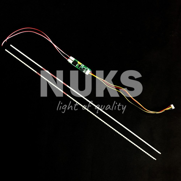 Üniversal Monitör ,  Led .Lcd  Tv  Ledi, Led Driver Ve 2 Adet TV LED BAR (15'' - 24'') 54,7 Cm - 2