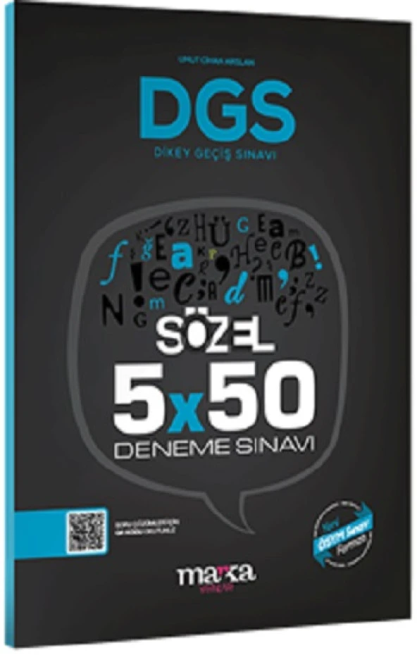 2024 DGS Sözel 5x50 Deneme Sınavı Tamamı PDF Çözümlü Açıklanan Yeni Müfredat