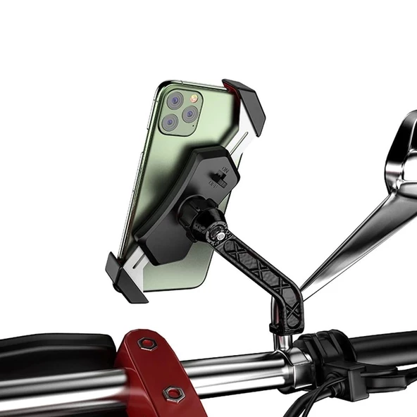 Nukrotech MLS Ayna Dibi Bağlantılı Motosiklet Telefon Tutucu - 3
