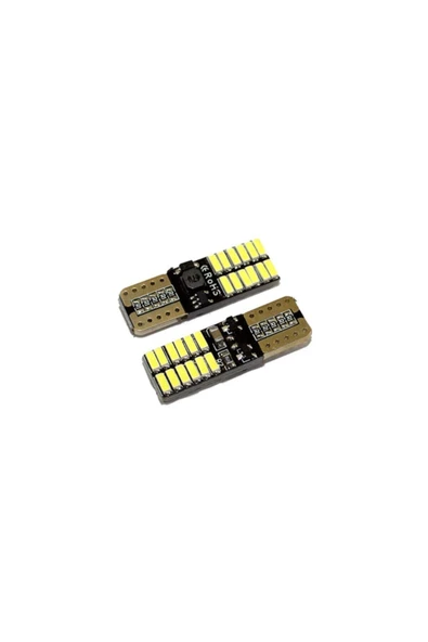 Led Ampul T10 24 Smd Canbus'lı Beyaz 12v/ Laam627