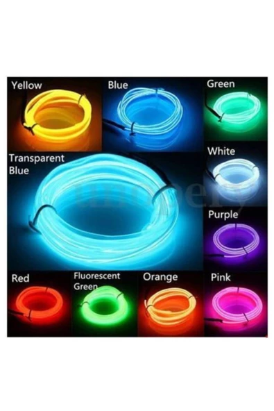 Araç Içi Sarı Neon Led Ip 2 Metre - 2
