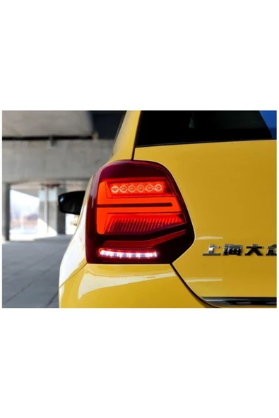 Vw Polo Mk6 Q2 Dizayn Led Stop Takımı Kırmızı