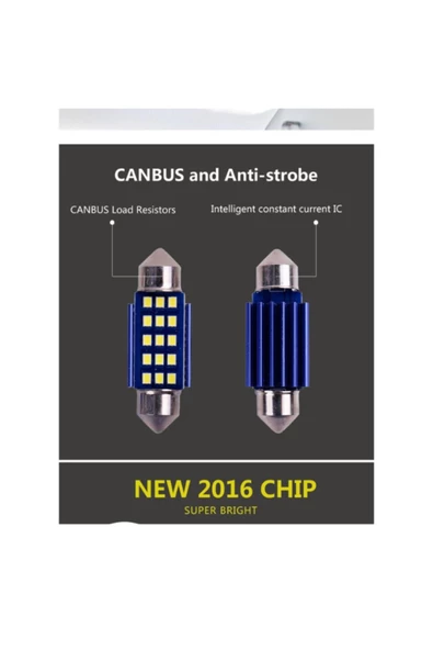 Sofit Ampül - Sofit Led Ampül - 31mm Sofit Led - Sofit Led Canbus - C5w Tavan Plaka Ampül - 5