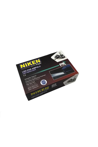 Nıken 12v H7 Csp Led Xenon Far Ampul Seti 6500k 8000 Lümen - 2