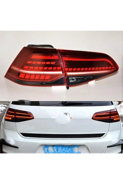 Volkswagen Golf 7 Led Stop 7.5 Uyumlu Dizayn Kayar Sinyal (2013-2016) - 3