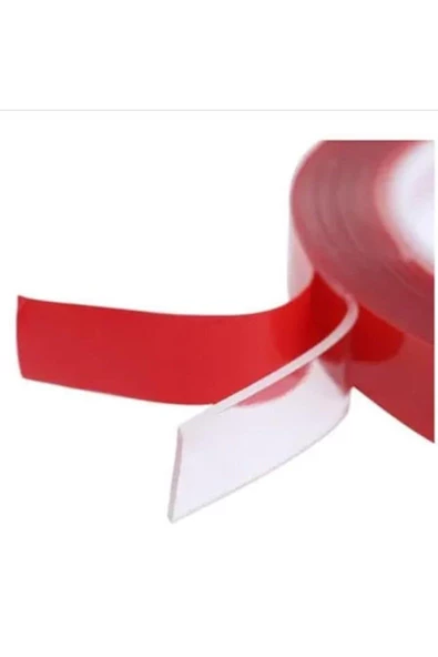Çift Taraflı Bant Silikonlu Şeffaf 10mmx5mt - 4