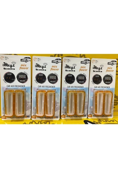 Meys Klips Koku 4 Paket Mix Flower Turuncu