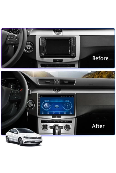 Volkswagen Passat Multimedya Oem Navigasyon CarplayAuto 2 Ram 16 Dahılı Hafıza Uyumlu