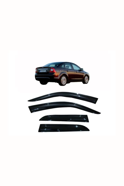 Ford Focus 2 Sedan Cam Rüzgarlığı 2005-2011 Montaj Bantları Üzerinde 4 Parça Ücretsiz Kargo