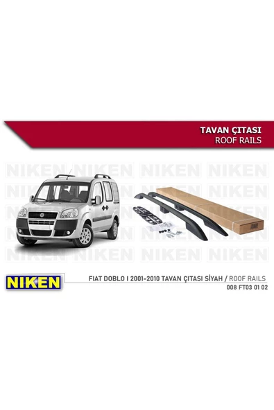 Fiat Doblo Tavan Çıtası Port Bagaj Taşıyıcı Siyah 2001 / 2010