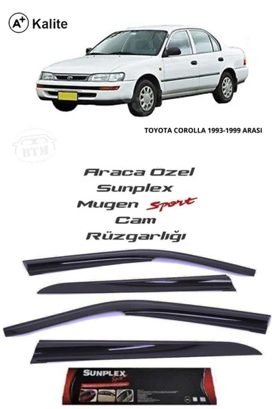 Toyota Corolla 93-98 Cam Rüzgarlığı Marka Mugen 4'lü