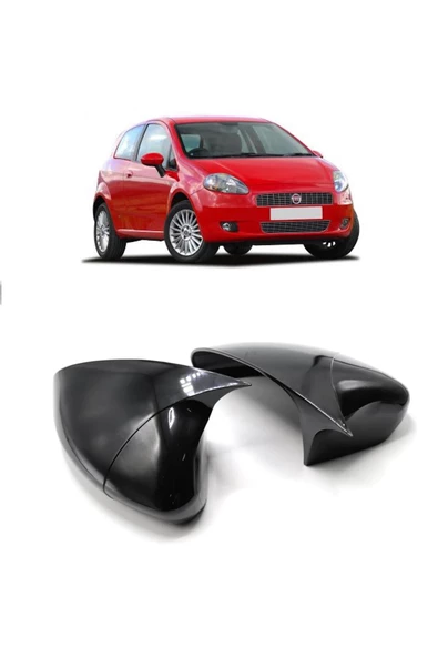 Fiat Grande Punto Yarasa Ayna Kapağı Parlak Siyah Yapıştırmalı Kolay Montaj Bedava Kargo