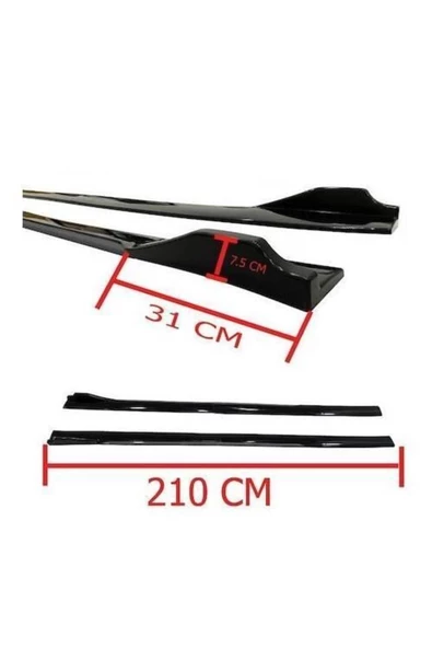 Universal Piano Black Kulaklı Flaplı Marşpiyel Lipi Bıçağı Kırmızı - 2