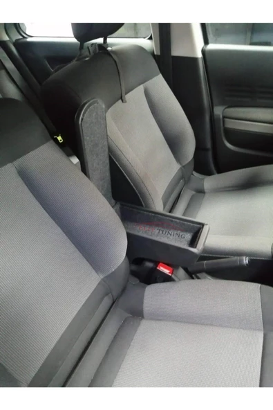 Citroen C4 Deri Kol Dayama Kolçak Siyah Özel Üretim Mdf - 1