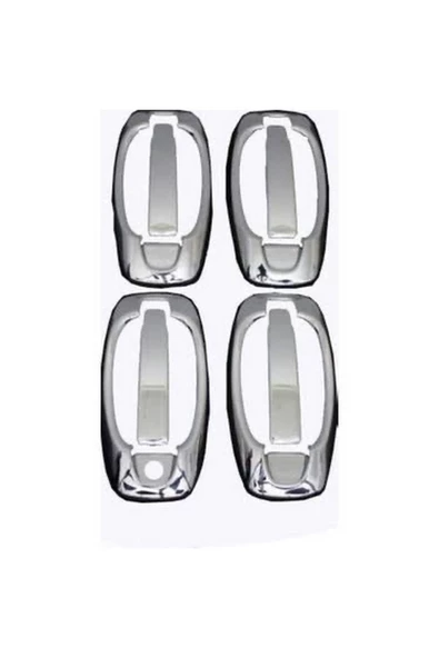 Fiat Doblo 2010-2021 Krom Kapı Kolu 4 Kapı Paslanmaz Çelik - 1
