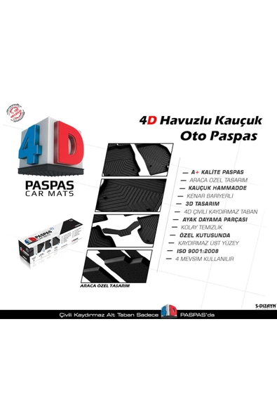 Renault Taliant 4d Araca Özel Paspas Omsa 2021 2022 Uyumlu