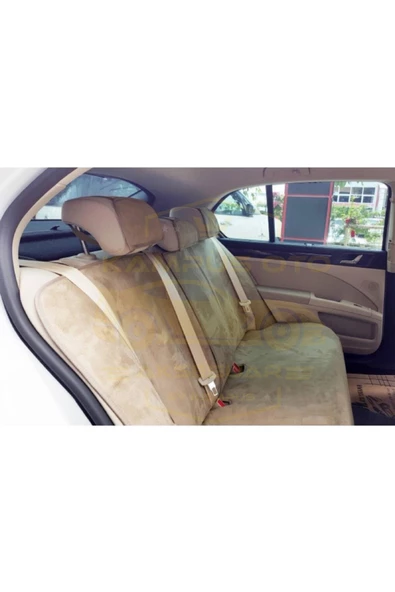 Volvo S40 Uyumlu Bej Renk Koltuk Koruyucu Minder Araca Özel - 3