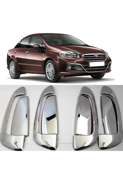 Fiat Linea Kapı Kolu Krom 8 Parça 2007-2022 uyumlu