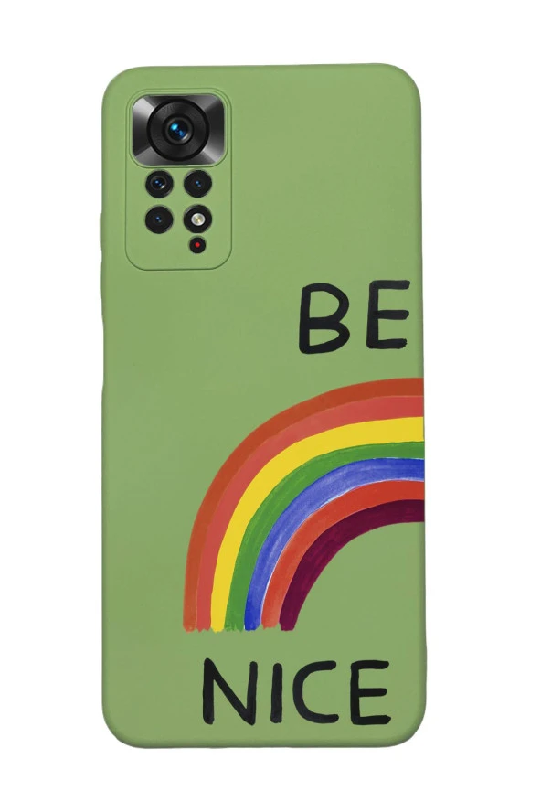 Xiaomi Redmi Note 11 Uyumlu Be Nice Desenli Premium Silikonlu Lansman Telefon Kılıfı ürün görseli