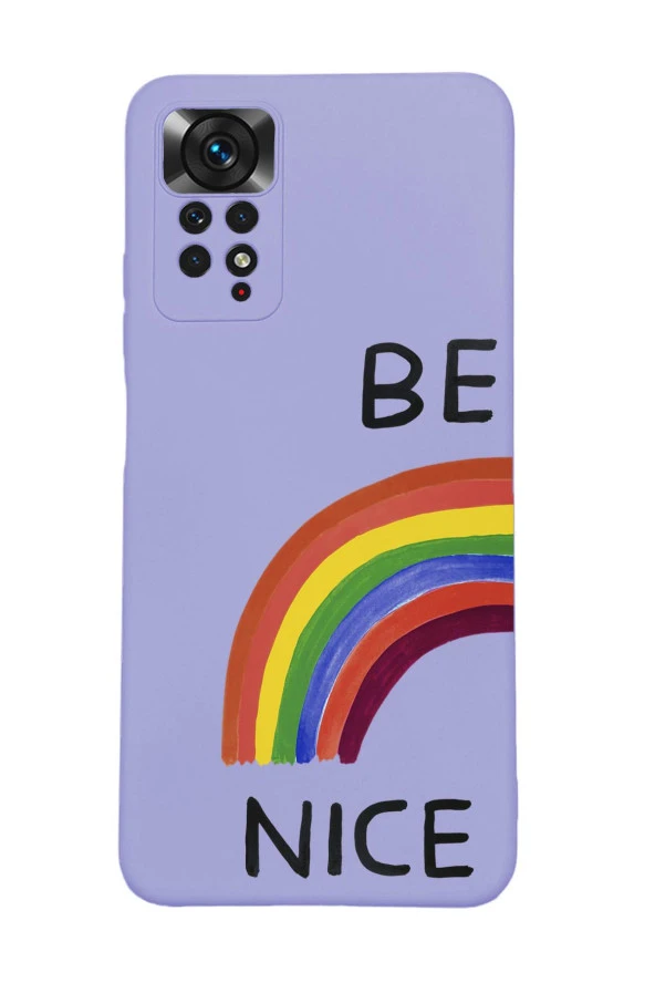 Xiaomi Redmi Note 11 Uyumlu Be Nice Desenli Premium Silikonlu Lansman Telefon Kılıfı - Resim 4
