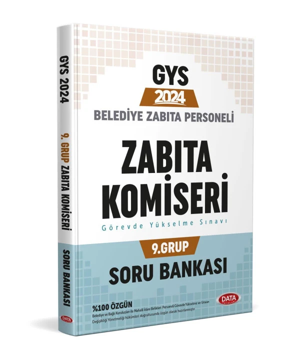 Data 2024 GYS Belediye Zabıta Personeli Zabıta Komiseri 9. Grup Soru Bankası Görevde Yükselme Data ürün görseli 1