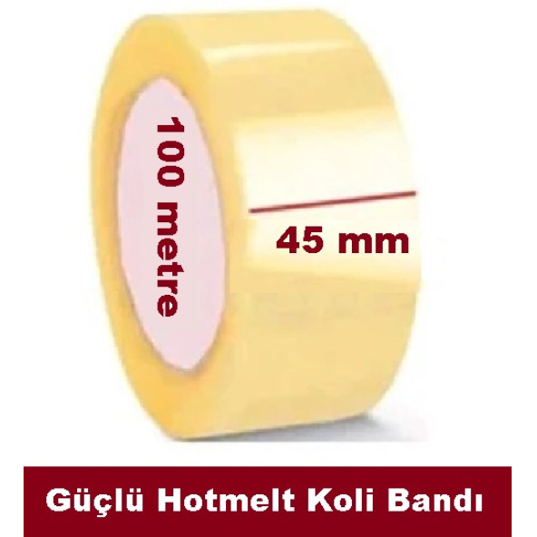Osman CANDAN - çok al, AZ ÖDE - Daha Güçlü Şeffaf Hotmelt Koli Bandı - Genişlik 45 mm, Uzunluk 100 metre