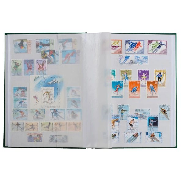 PULKO HistorY 1970 Pul Defteri Klasik, 8 Yaprak, 16 Sayfa, A4+, Beyaz Zemin, - 2