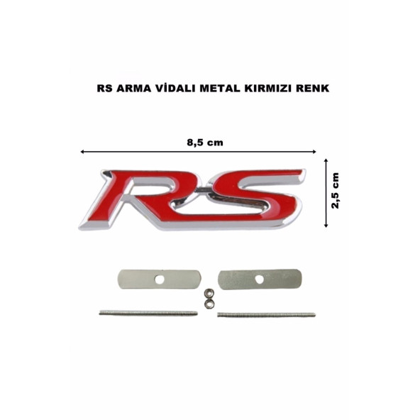 FORD FOCUS RS VİDALI METAL ÖN PANJUR ARMA STICKER - Resim 2