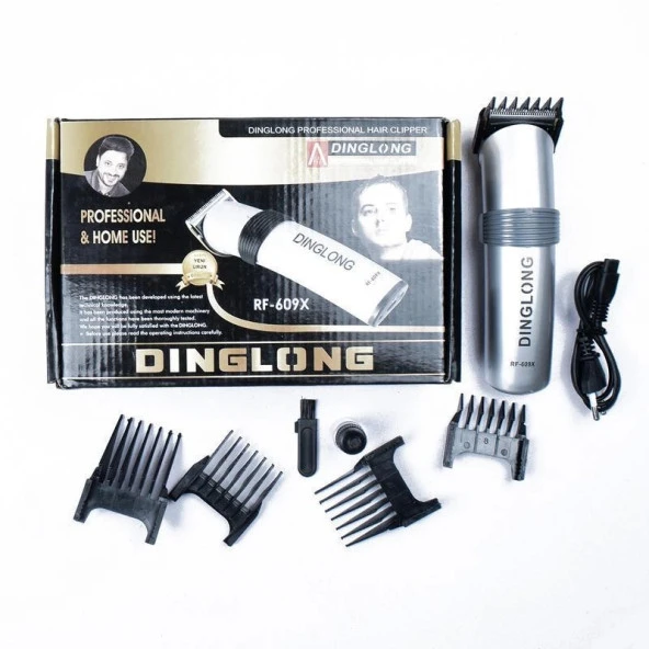 Şarjlı Saç Sakal Tıraş Makinesi Dinglong 609X (1243)