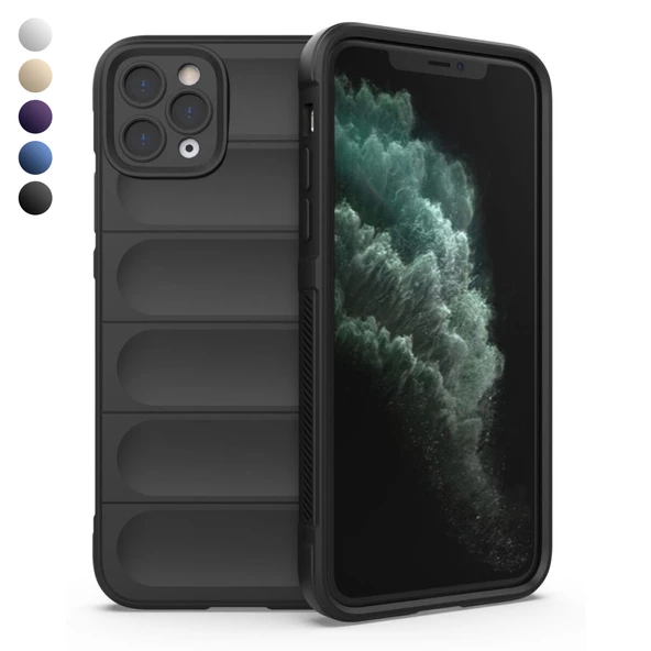 iPhone 11 Pro Max Kılıf Optimum Lens Çerçeveli Silikon Kapak