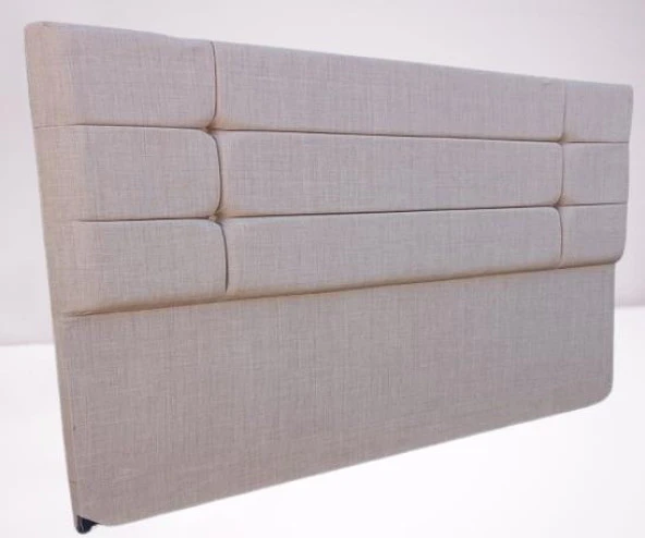 Başlık 90336 DK Çift Kişilik 160 Model Dilimli Kare Süt Kahve Keten Kumaş ElYapm - 5