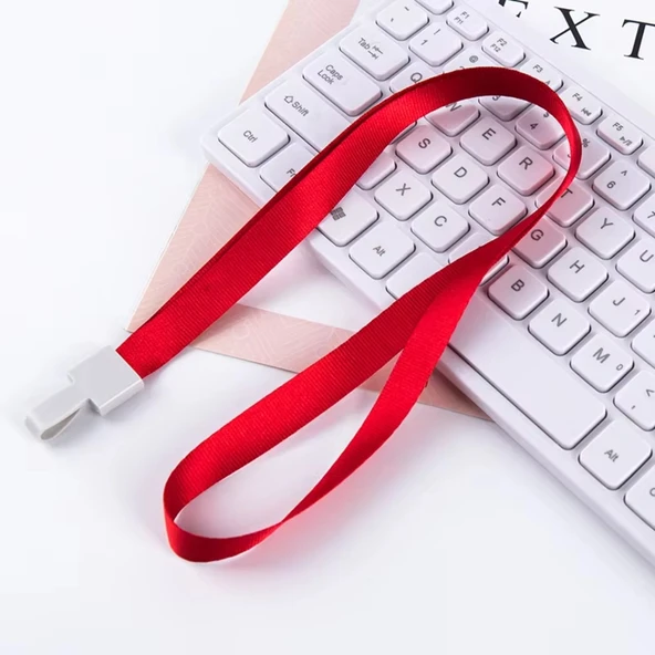 Bigpoint Klipsli Yaka İpi Kırmızı 50'li Paket