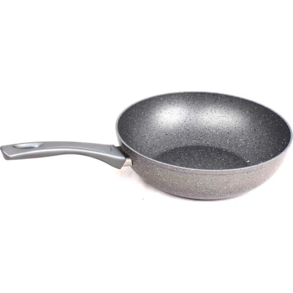 FMS G3014 Granit Wok Tava 28 cm Gri