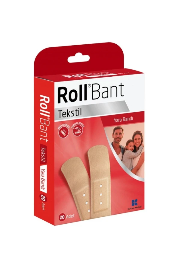 Roll Bant Tekstil Yara Bandı 20 Adet