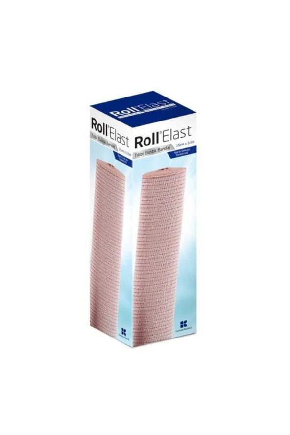 Roll Elast Ten Renngi Tıbbi Elastik Bandaj 15Cmx3.5 M