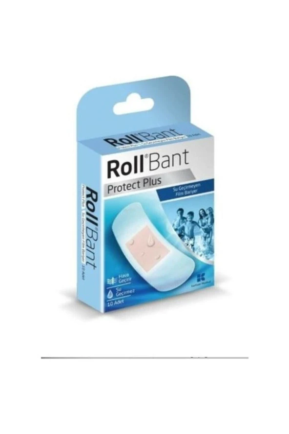 Roll Bant Protect Plus Su Geçirmez Yara Bandı 10Lu