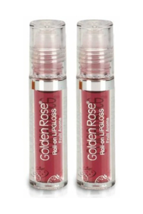 Golden Rose Meyveli Dudak Parlatıcısı  Roll On Lipgloss Çilek X 2