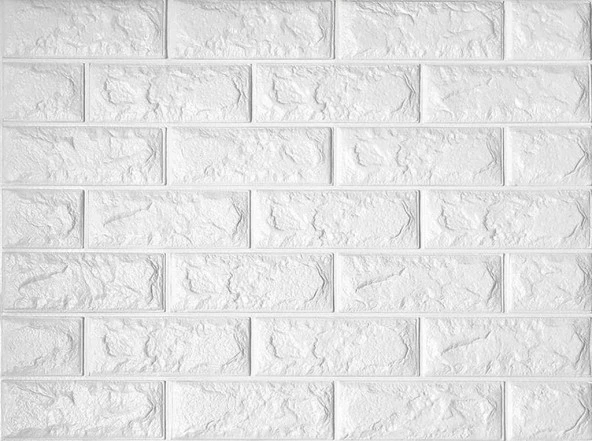 Renkli Duvarlar 70x54 cm Kendinden Yapışkanlı Esnek Köpük Duvar Kağıdı Paneli 3D Boyutlu Tuğla Desen - 10