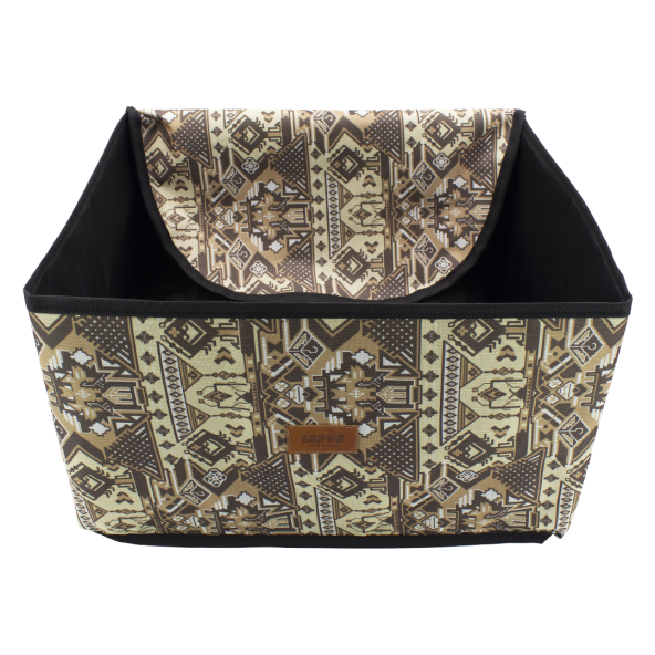 Lepus Pet Araç Koltuğu - Tribal Desen Kahverengi - 2