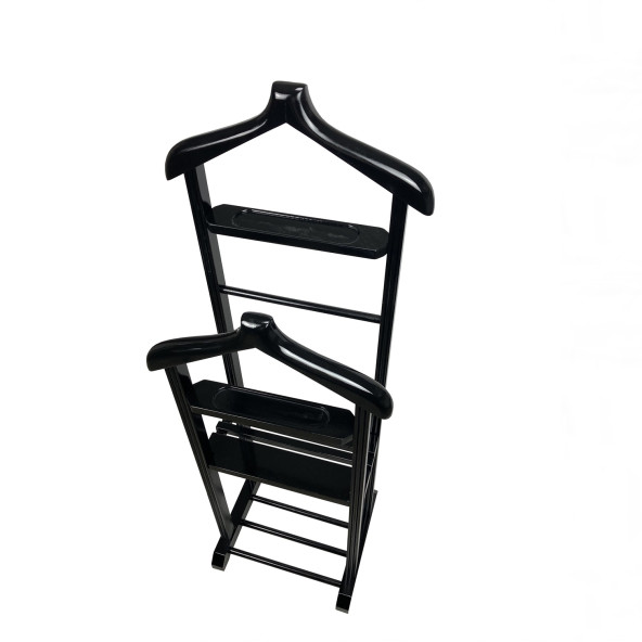 Melada Mobilya Gürgen Çift Tepeli Dilsiz Uşak Siyah Double Sehpalı - 3