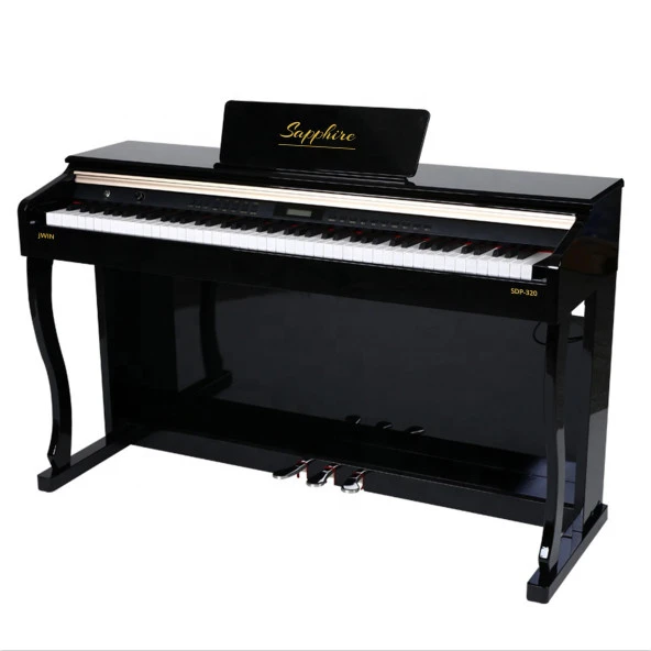 Jwin Sapphire SDP-320 Çekiç Aksiyonlu 88 Tuşlu Dijital Piyano - Siyah
