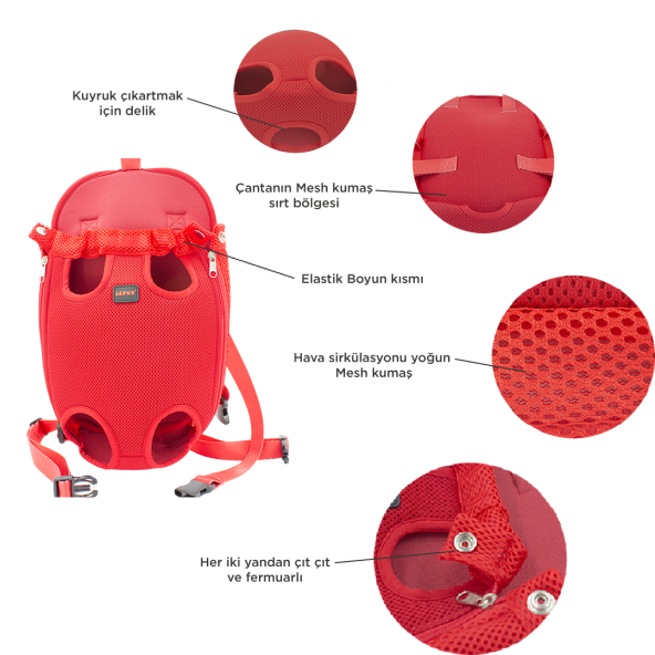 Lepus Kedi Ve Köpek İçin Ana Kucağı Leopard (XS) - Resim 3