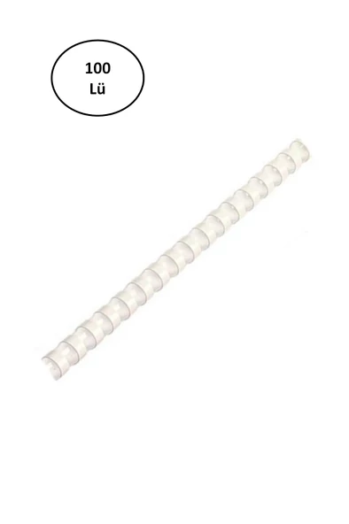 Mas Plastik Spiral 6 Mm Beyaz 100'lü - 2