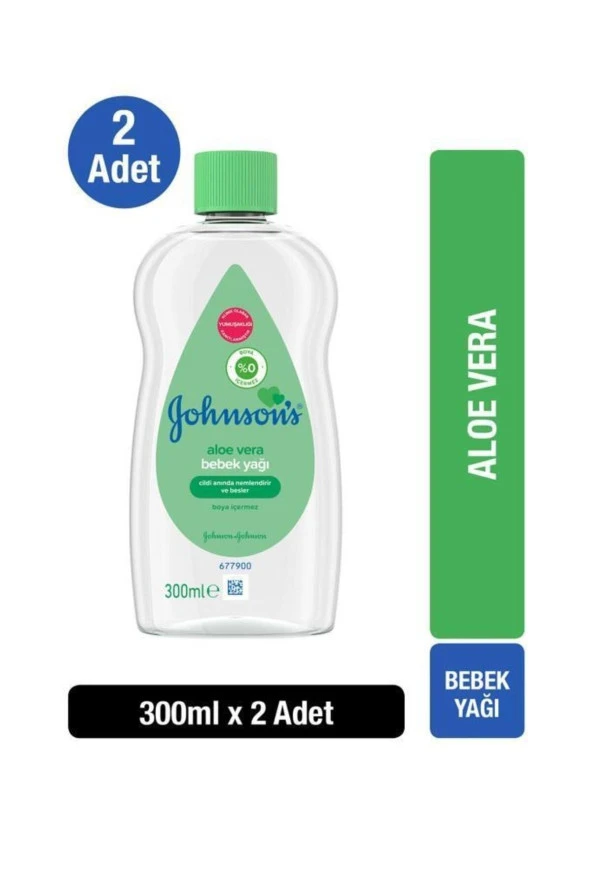 Johnsons Aloe Vera Bebek Yağı 300 ml X2