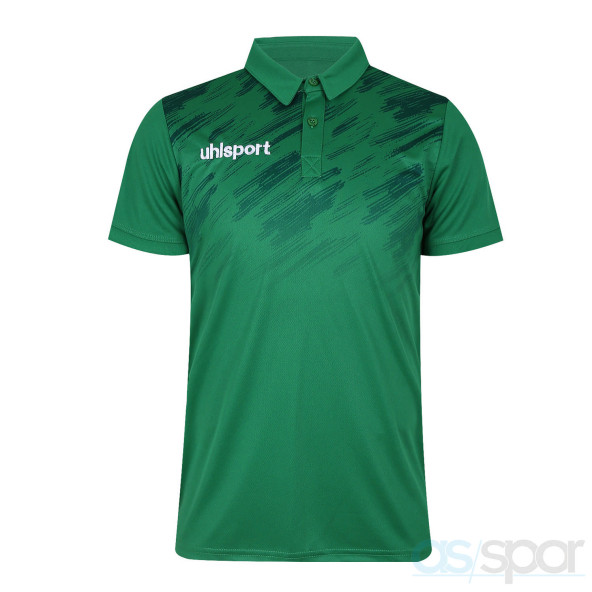 UHLSPORT POLO T-SHIRT BRUSH - 2021007 YEŞİL POLO YAKALI